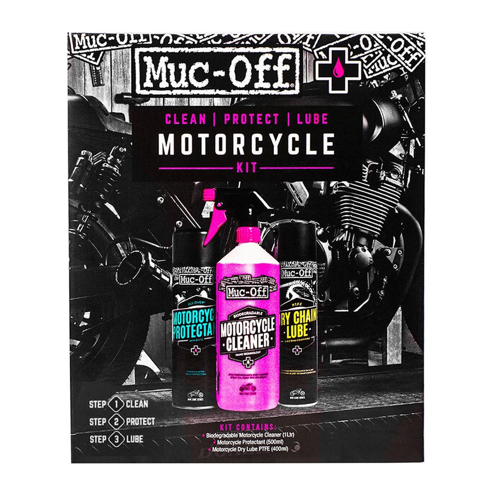 Muc-Off Pack Motorcycle Limpia Protege Lubrica