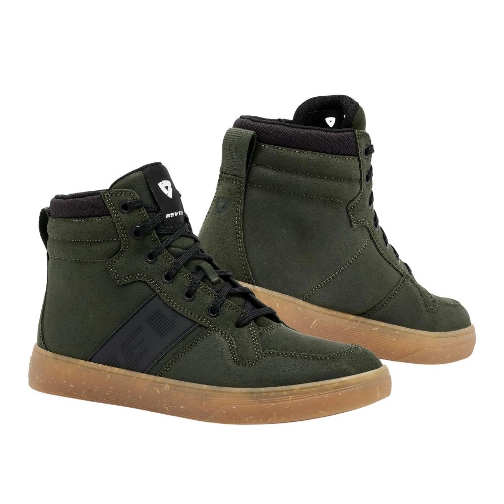 REVIT Zapatos Kick - Verde oscuro/café