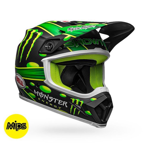 Cascos MX/Enduro BELL Casco Bell Mx-9 Mips Showtime Mt Bk/Gr