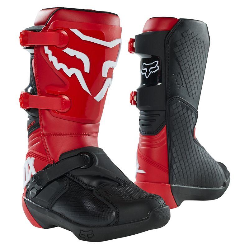 Fox Botas Moto Niño Comp Rojo Fox