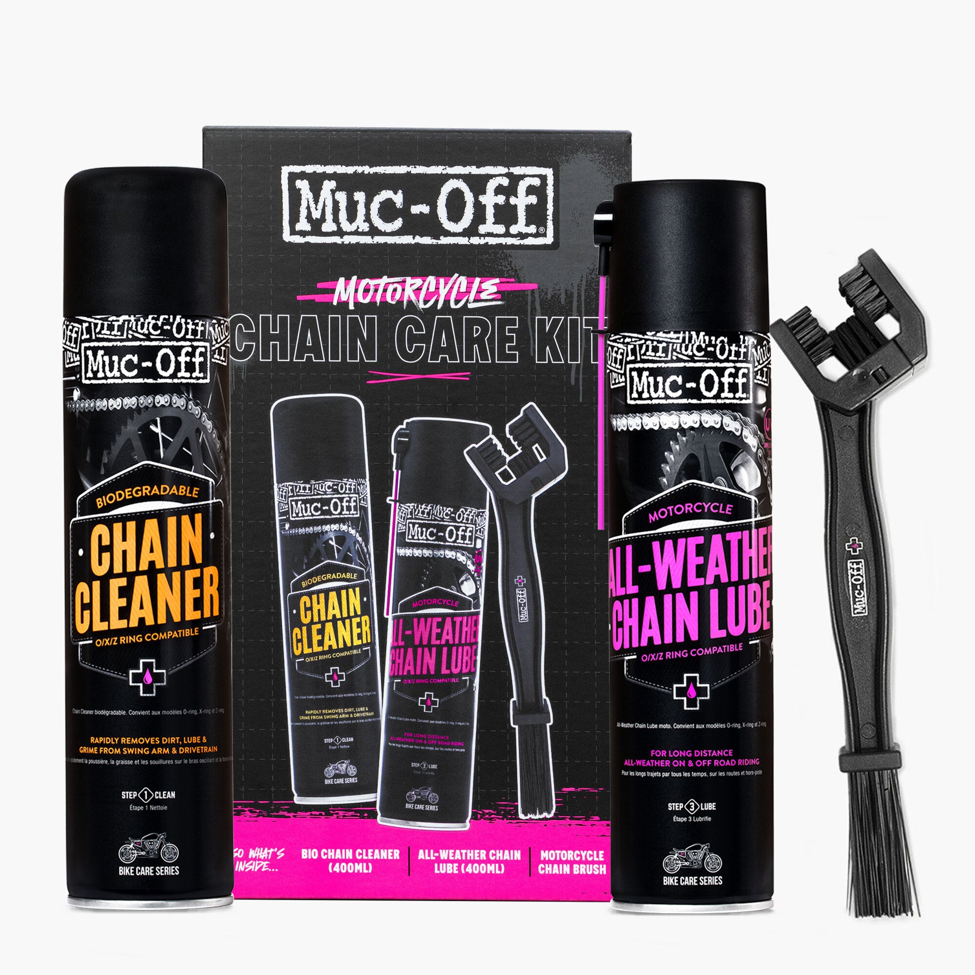 Muc-Off Motorcycle Chain Care Kit / Kit cuidado de cadena