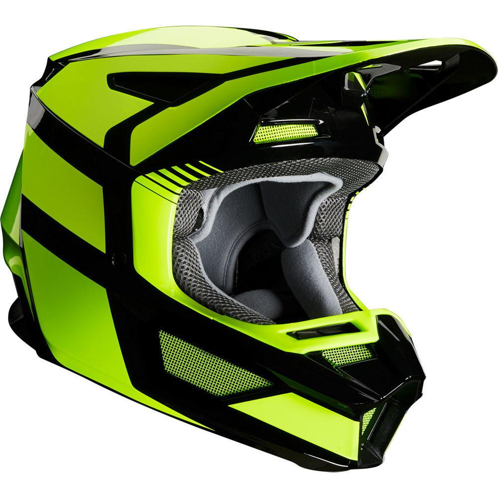 Fox Casco Moto Niño V2 Hayl Amarillo 2020 Fox